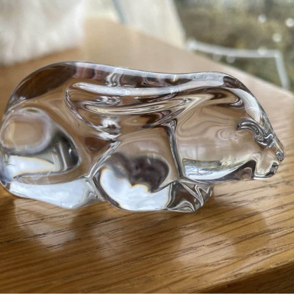 Glass Rabbit Bunny Ornament 24% Lead Crystal Princess House Pets Collection